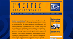 Desktop Screenshot of pacificpressurewashing.com